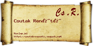 Csutak Renátó névjegykártya